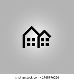 Editable simple house logo for buildings and landmarks business.