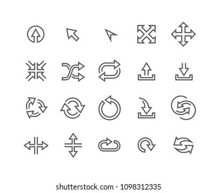 Editable simple line stroke vector icon set,Contains such Icons as Upload, Download, Refresh, Eco, Shuffle, Expand, Move and more.48x48 Pixel Perfect.