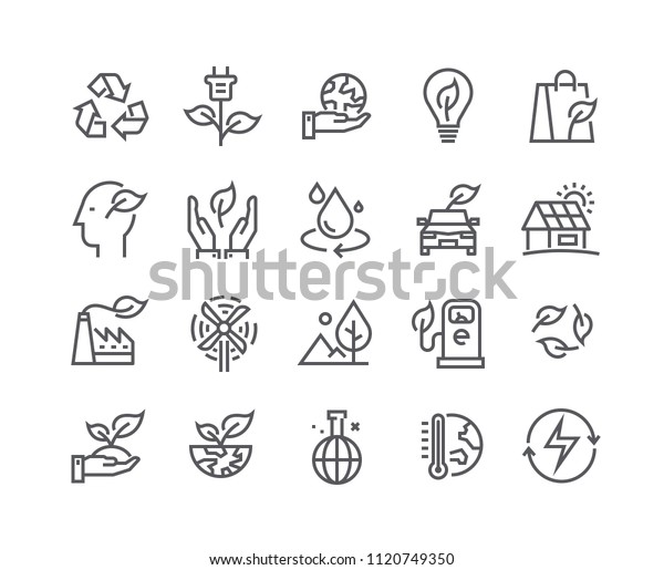 Editable simple line stroke vector\
icon set,Ecology and Nature Environment,Global Warming, Forest,\
renewable energy and more. 48x48 Pixel\
Perfect.
