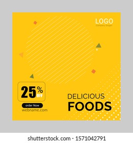 Editable simple modern info banner, Easy Use in unique PR, inspirational Promotional mockup for designers, shop owners, entrepreneurs and promo.