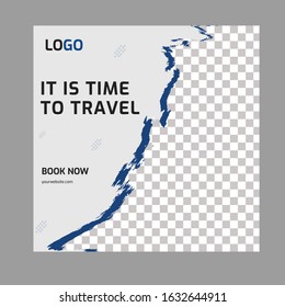 Editable simple modern info banner, Easy Use in unique PR, inspirational Promotional mockup for designers, shop owners, entrepreneurs and promo. - Vector