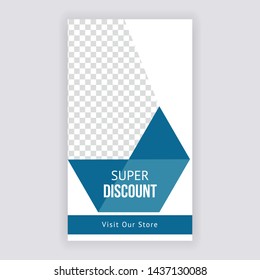 Editable Simple Modern Social banner. Anyone can use This Design Easily. Promotional web banner for social media. Elegant sale and discount promo - Vector.