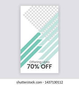 Editable Simple Modern Social banner. Anyone can use This Design Easily. Promotional web banner for social media. Elegant sale and discount promo - Vector.