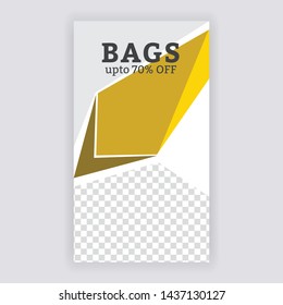 Editable Simple Modern Social banner. Anyone can use This Design Easily. Promotional web banner for social media. Elegant sale and discount promo - Vector.