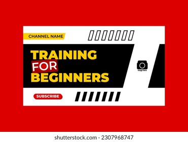 editable simple thumbnail design suitable for content about workout or fitness