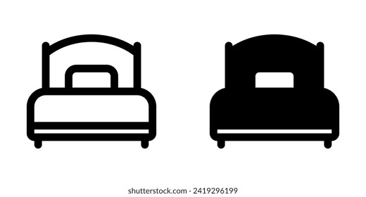 Editable single bed vector icon. Part of a big icon set family. Perfect for web and app interfaces, presentations, infographics, etc