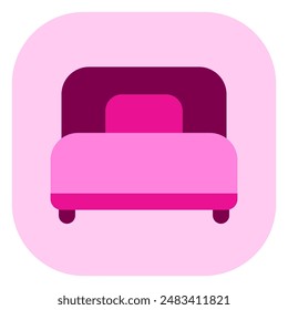 Editable single bed vector icon. Part of a big icon set family. Perfect for web and app interfaces, presentations, infographics, etc