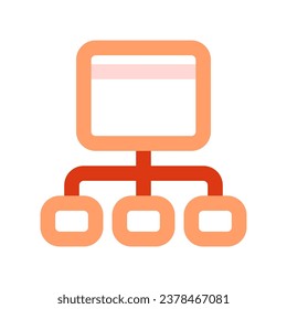 Editable sitemap, hierarchy vector icon. Part of a big icon set family. Perfect for web and app interfaces, presentations, infographics, etc