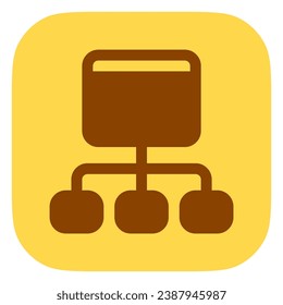 Editable sitemap, hierarchy vector icon. Part of a big icon set family. Perfect for web and app interfaces, presentations, infographics, etc