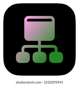 Editable sitemap, hierarchy vector icon. Part of a big icon set family. Perfect for web and app interfaces, presentations, infographics, etc