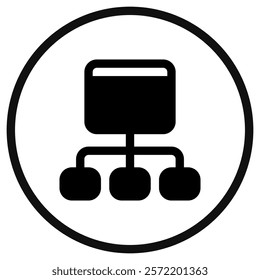 Editable sitemap, hierarchy vector icon. Part of a big icon set family. Perfect for web and app interfaces, presentations, infographics, etc
