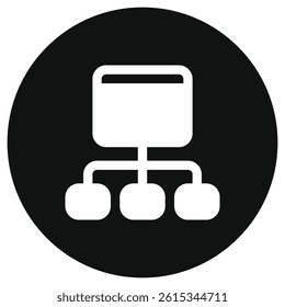 Editable sitemap, hierarchy vector icon. Part of a big icon set family. Perfect for web and app interfaces, presentations, infographics, etc