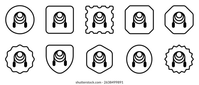 Editable skipping rope vector icon. Part of a big icon set family. Perfect for web and app interfaces, presentations, infographics, etc