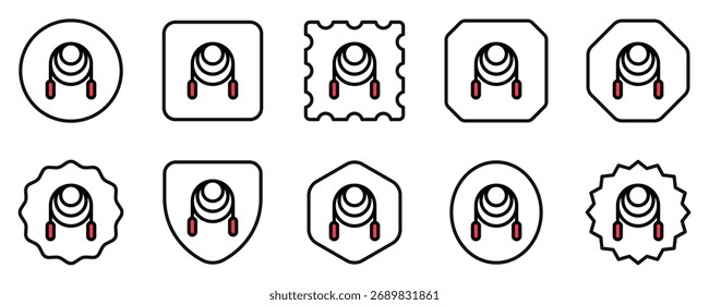 Editable skipping rope vector icon. Part of a big icon set family. Perfect for web and app interfaces, presentations, infographics, etc