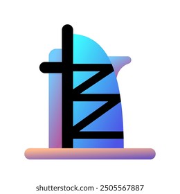 Editable skyscraper, tower, business vector icon. Landmark, monument, building, architecture. Part of a big icon set family. Perfect for web and app interfaces, presentations, infographics, etc