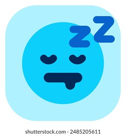 Editable sleepy head, drowzy expression emoticon vector icon. Part of a big icon set family. Part of a big icon set family. Perfect for web and app interfaces, presentations, infographics, etc