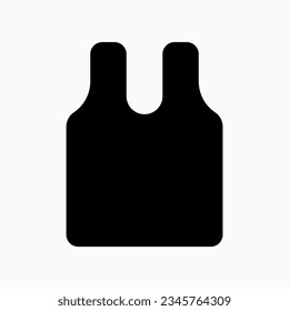 Editable sleeveless shirt vector icon. Clothing, fashion, apparel. Part of a big icon set family. Perfect for web and app interfaces, presentations, infographics, etc