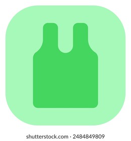 Editable sleeveless shirt vector icon. Clothing, fashion, apparel. Part of a big icon set family. Perfect for web and app interfaces, presentations, infographics, etc