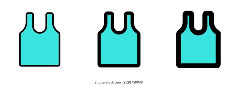 Editable sleeveless shirt vector icon. Clothing, fashion, apparel. Part of a big icon set family. Perfect for web and app interfaces, presentations, infographics, etc