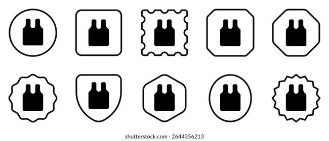 Editable sleeveless shirt vector icon. Clothing, fashion, apparel. Part of a big icon set family. Perfect for web and app interfaces, presentations, infographics, etc