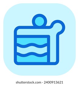 Editable a slice of cake vector icon. Bakery, cooking, food. Part of a big icon set family. Perfect for web and app interfaces, presentations, infographics, etc