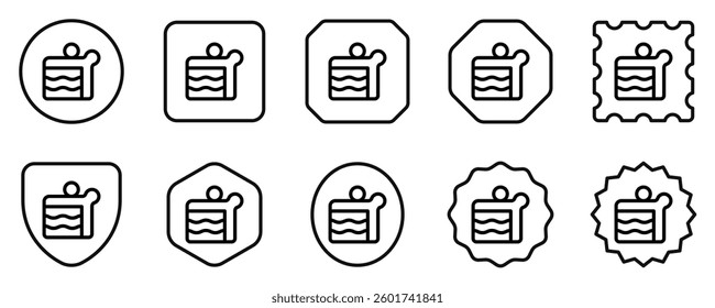 Editable a slice of cake vector icon. Bakery, cooking, food. Part of a big icon set family. Perfect for web and app interfaces, presentations, infographics, etc