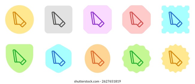 Editable slice tool vector icon. Part of a big icon set family. Perfect for web and app interfaces, presentations, infographics, etc