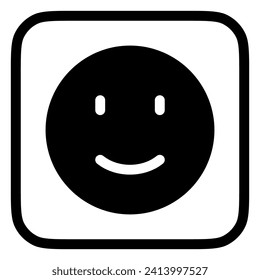 Editable slight smile expression emoticon vector icon. Part of a big icon set family. Part of a big icon set family. Perfect for web and app interfaces, presentations, infographics, etc