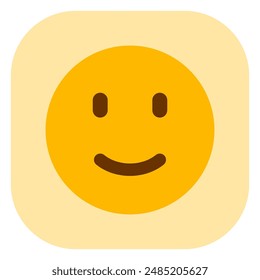 Editierbares leichtes Lächeln Ausdruck Emoticon Vektorgrafik Symbol. Teil einer großen Icon-Set-Familie. Teil einer großen Icon-Set-Familie. Ideal für Web- und App-Interfaces, Präsentationen, Infografiken usw