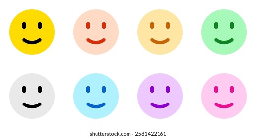 Editable slight smile expression emoticon vector icon. Part of a big icon set family. Part of a big icon set family. Perfect for web and app interfaces, presentations, infographics, etc