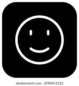 Editable slight smile expression emoticon vector icon. Part of a big icon set family. Part of a big icon set family. Perfect for web and app interfaces, presentations, infographics, etc