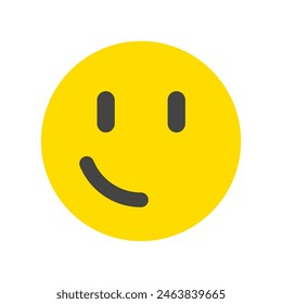Editable slight smile face vector icon. Part of a big icon set family. Perfect for web and app interfaces, presentations, infographics, etc