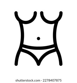 Bearbeitbare schlanke Körper, Vektorsymbol. Teil einer großen Icon-Set-Familie. Perfekt für Web- und App-Schnittstellen, Präsentationen, Infografiken usw.