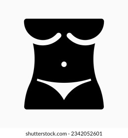 Editable slim body vector icon. Part of a big icon set family. Perfect for web and app interfaces, presentations, infographics, etc