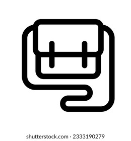Editable sling bag vector icon. Clothing, fashion, apparel. Part of a big icon set family. Perfect for web and app interfaces, presentations, infographics, etc