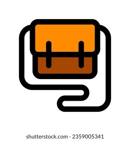 Editable sling bag vector icon. Clothing, fashion, apparel. Part of a big icon set family. Perfect for web and app interfaces, presentations, infographics, etc