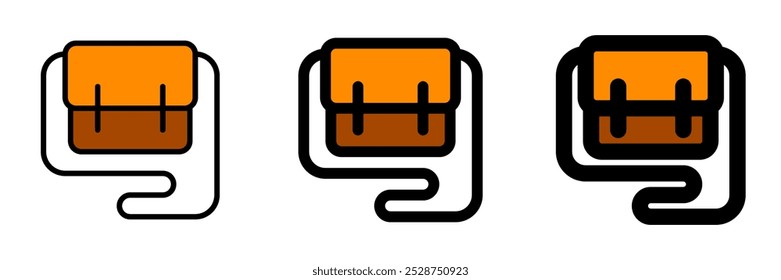 Editable sling bag vector icon. Clothing, fashion, apparel. Part of a big icon set family. Perfect for web and app interfaces, presentations, infographics, etc