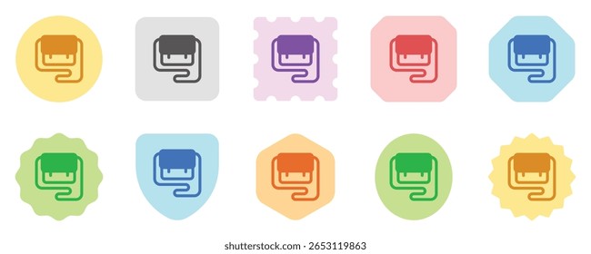 Ícone de vetor de saco de tipoia editável. Vestuário, moda, vestuário. Parte de uma grande família de conjuntos de ícones. Perfeito para interfaces web e app, apresentações, infográficos, etc