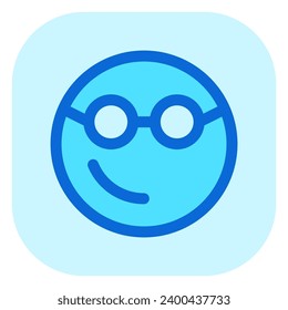 Editable smart glasses expression emoticon vector icon. Part of a big icon set family. Part of a big icon set family. Perfect for web and app interfaces, presentations, infographics, etc