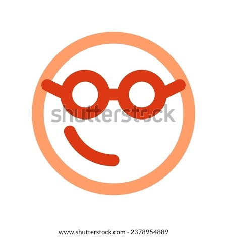 Editable smart glasses expression emoticon vector icon. Part of a big icon set family. Part of a big icon set family. Perfect for web and app interfaces, presentations, infographics, etc