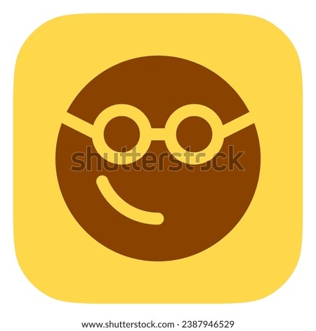 Editable smart glasses expression emoticon vector icon. Part of a big icon set family. Part of a big icon set family. Perfect for web and app interfaces, presentations, infographics, etc