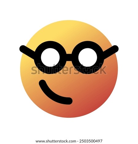Editable smart glasses expression emoticon vector icon. Part of a big icon set family. Part of a big icon set family. Perfect for web and app interfaces, presentations, infographics, etc