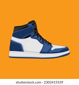 editable sneaker illustration in vector style