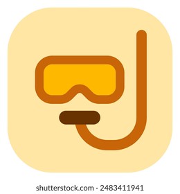 Editable snorkel vector icon. Part of a big icon set family. Perfect for web and app interfaces, presentations, infographics, etc