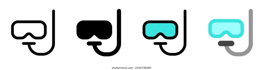 Editable snorkel vector icon. Part of a big icon set family. Perfect for web and app interfaces, presentations, infographics, etc