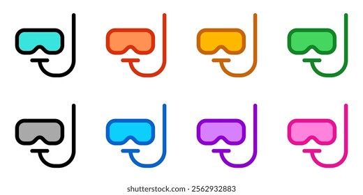 Editable snorkel vector icon. Part of a big icon set family. Perfect for web and app interfaces, presentations, infographics, etc