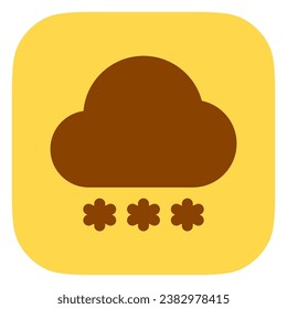 Editable snowfall vector icon. Part of a big icon set family. Perfect for web and app interfaces, presentations, infographics, etc