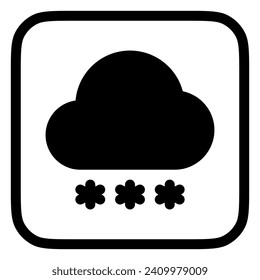 Editable snowfall vector icon. Part of a big icon set family. Perfect for web and app interfaces, presentations, infographics, etc