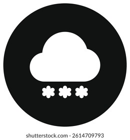 Editable snowfall vector icon. Part of a big icon set family. Perfect for web and app interfaces, presentations, infographics, etc