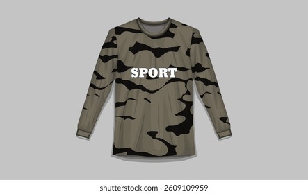 Editable Soccer Jersey Design Template for Sublimation